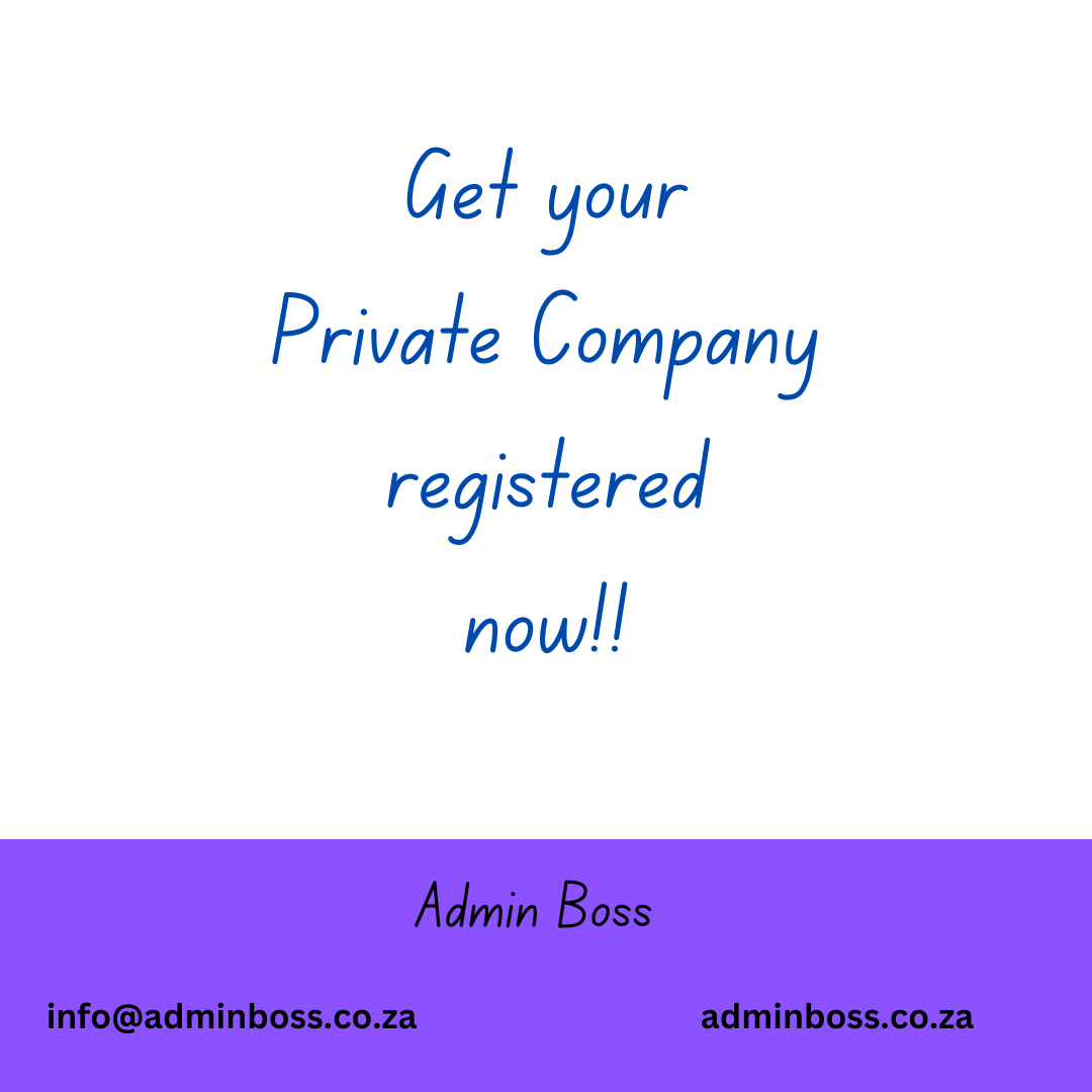 Private Company Registration South Africa