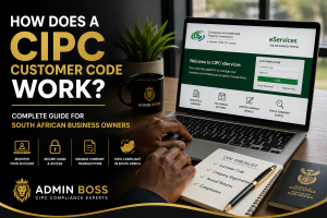 How a CIPC customer code works for South African company directors using the CIPC eServices platform