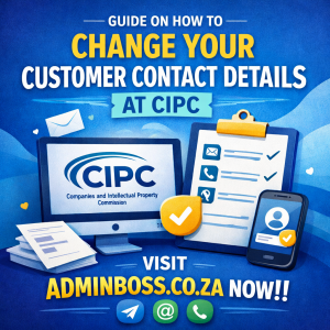 update customer contact details at CIPC
