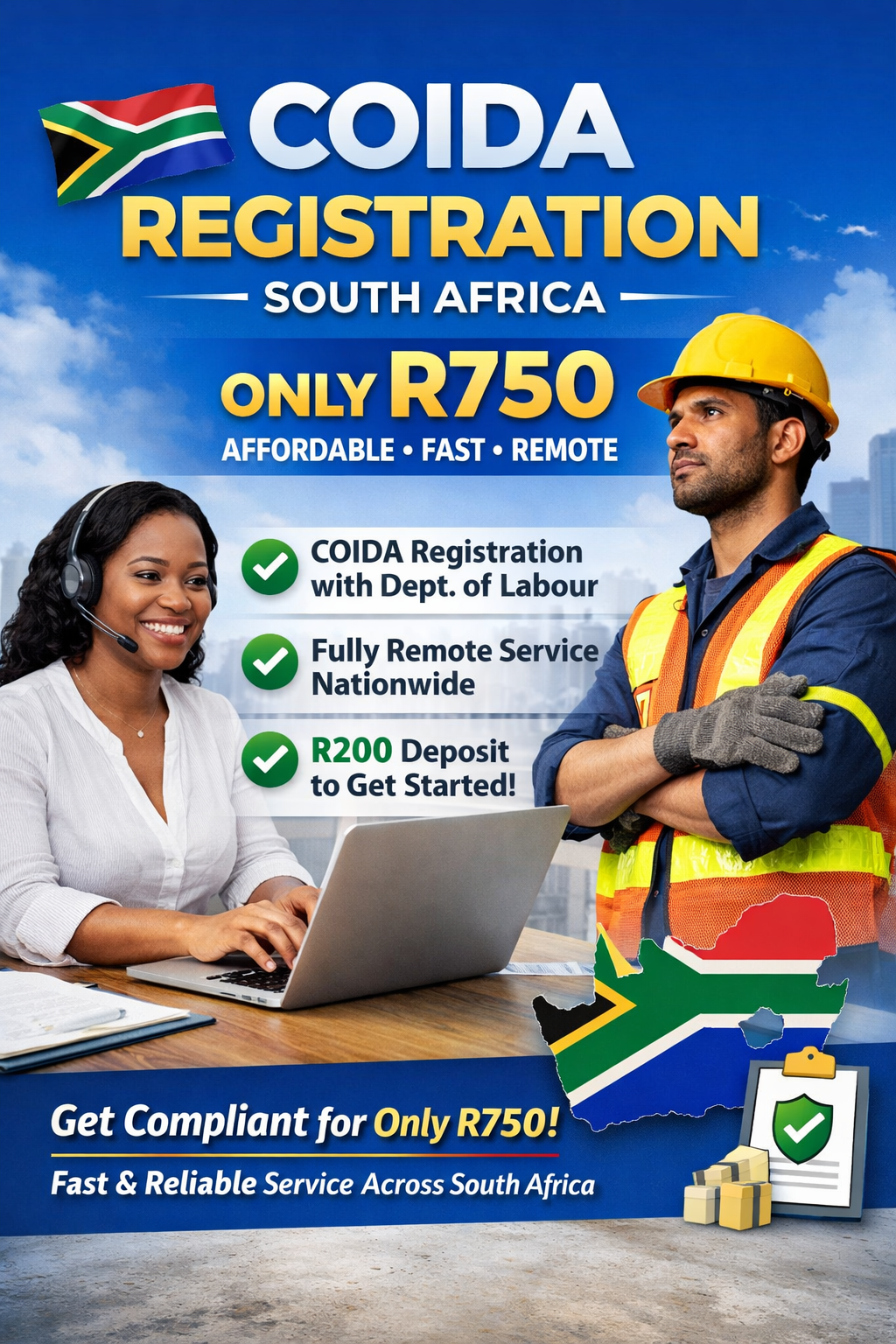 COIDA Registration South Africa | AdminBoss