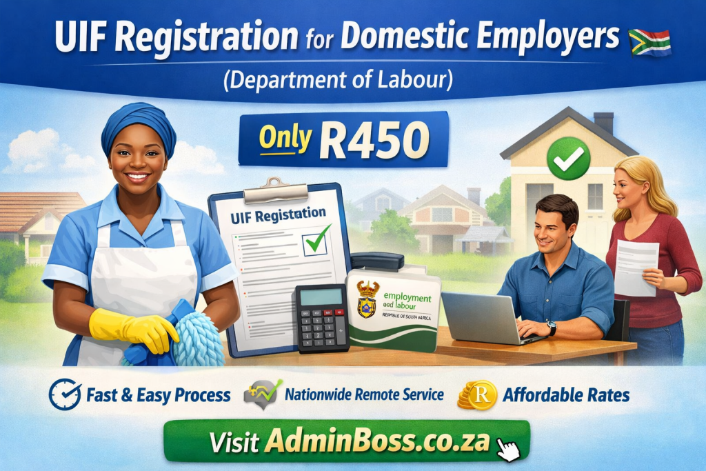 UIF registration for domestic employers South Africa