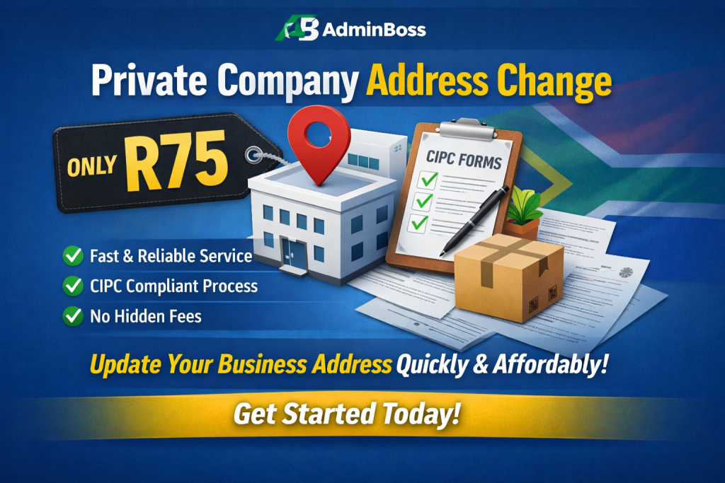 private company address change R75