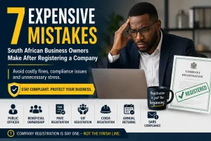 South African business owner learning company compliance requirements after CIPC registration
