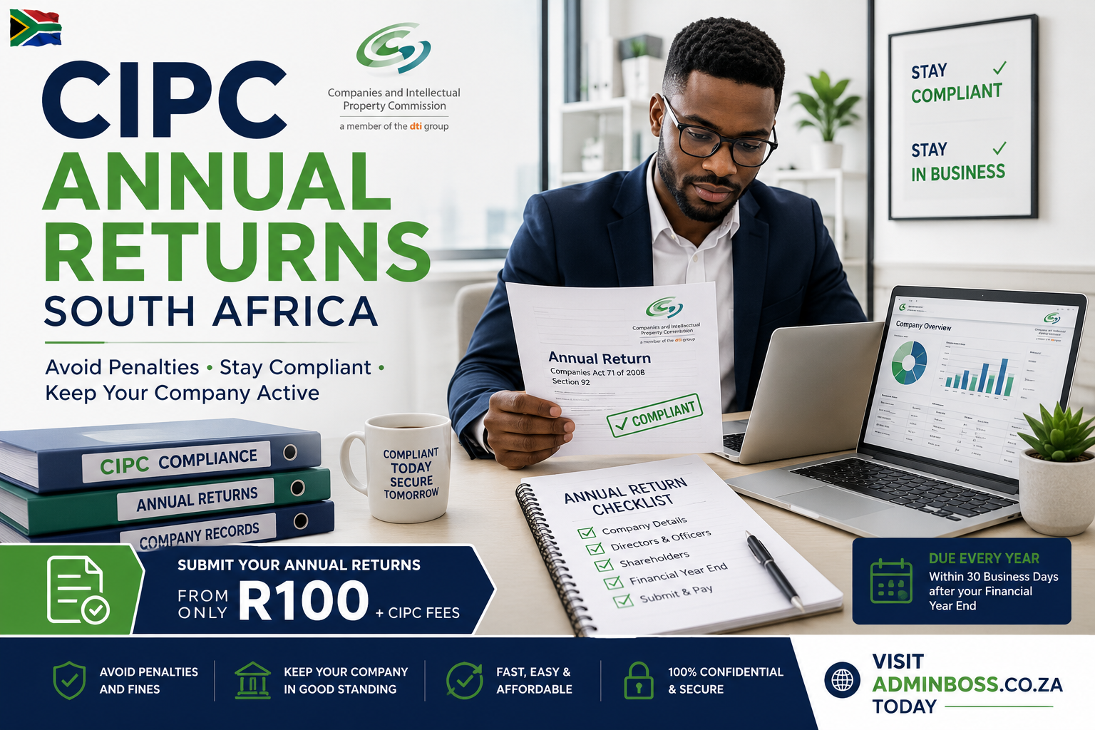 CIPC annual returns filing service in Paballelo South Africa - Admin Boss 2026