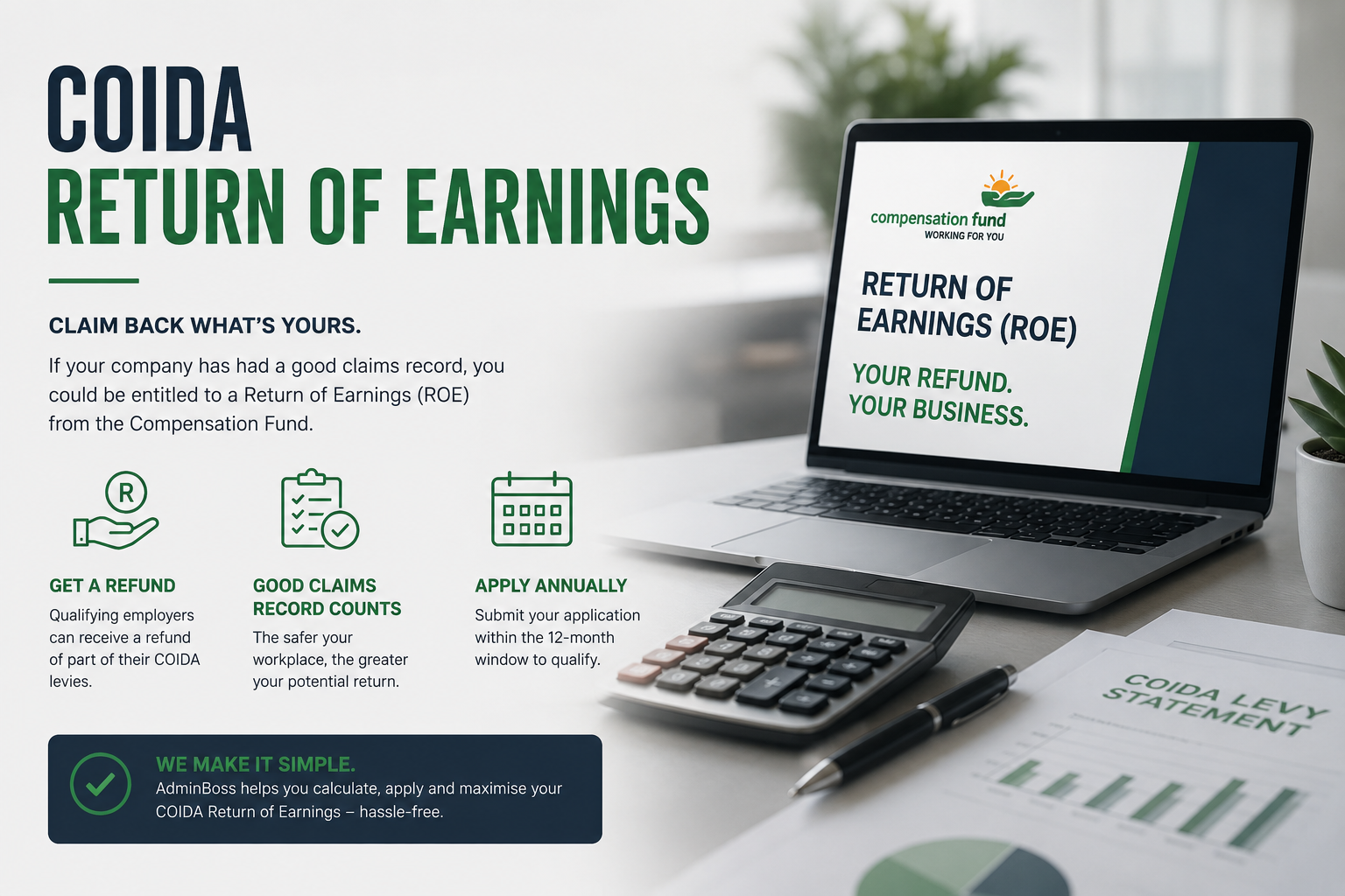 COIDA ROE submission services overview for Devland employers