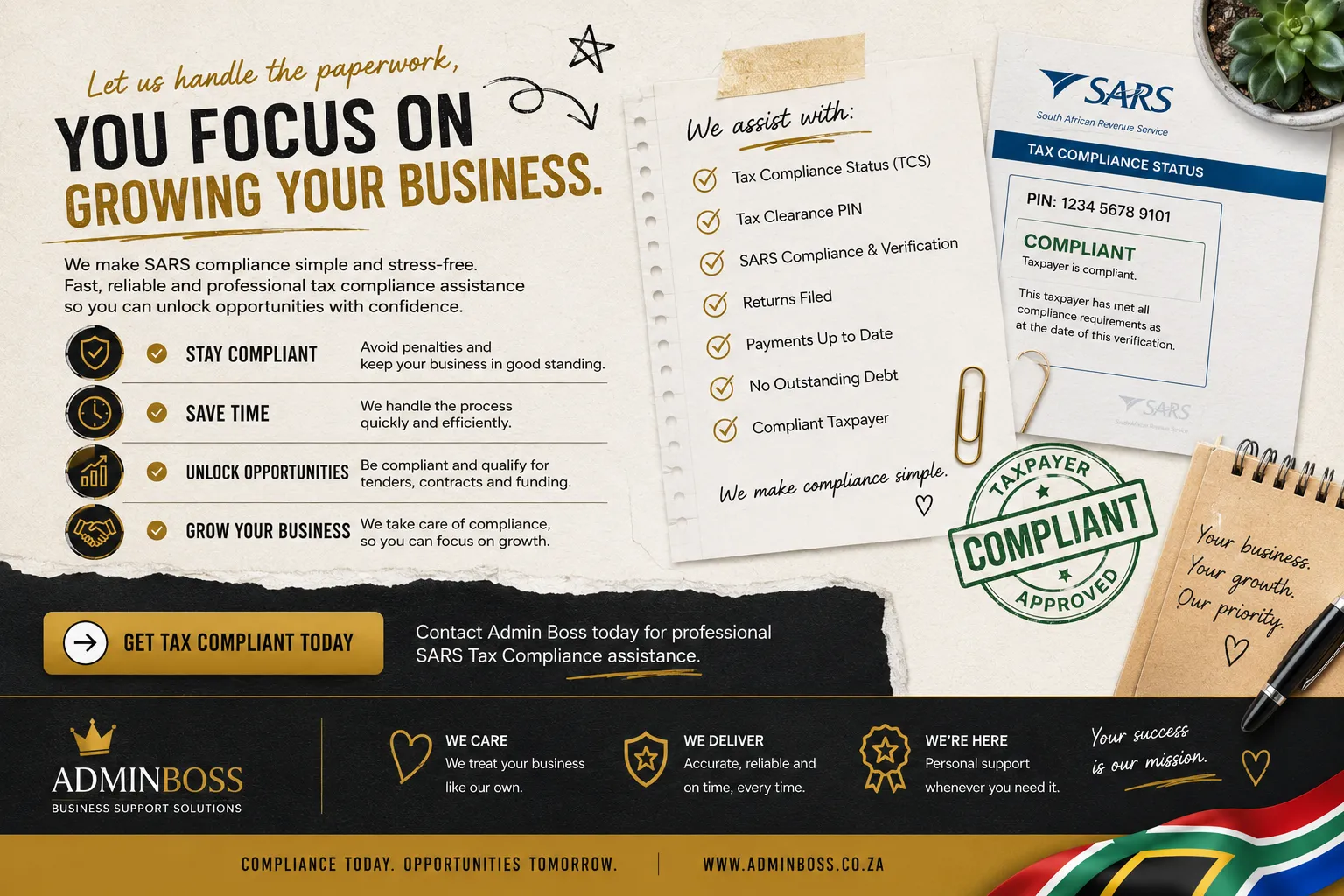 Tax Clearance Certificate Assistance